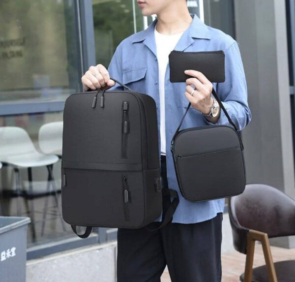 � “طقم حقائب 3 في 1 (حقيبة ظهر + حقيبة كتف + محفظة)