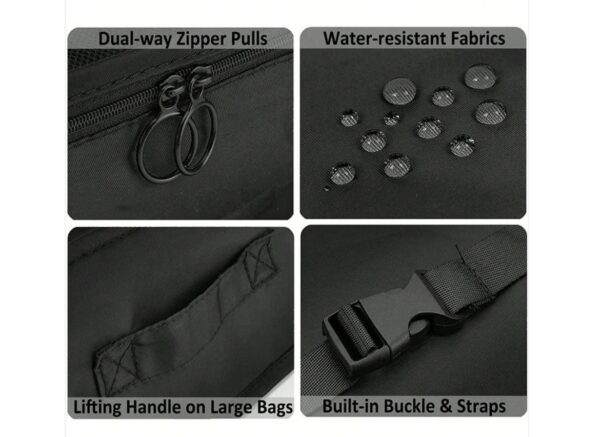 � منظمات الحقائب – 9 قطع (اللون الأسود فقط